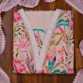 Pure Muslin Pink Unstitched Suit